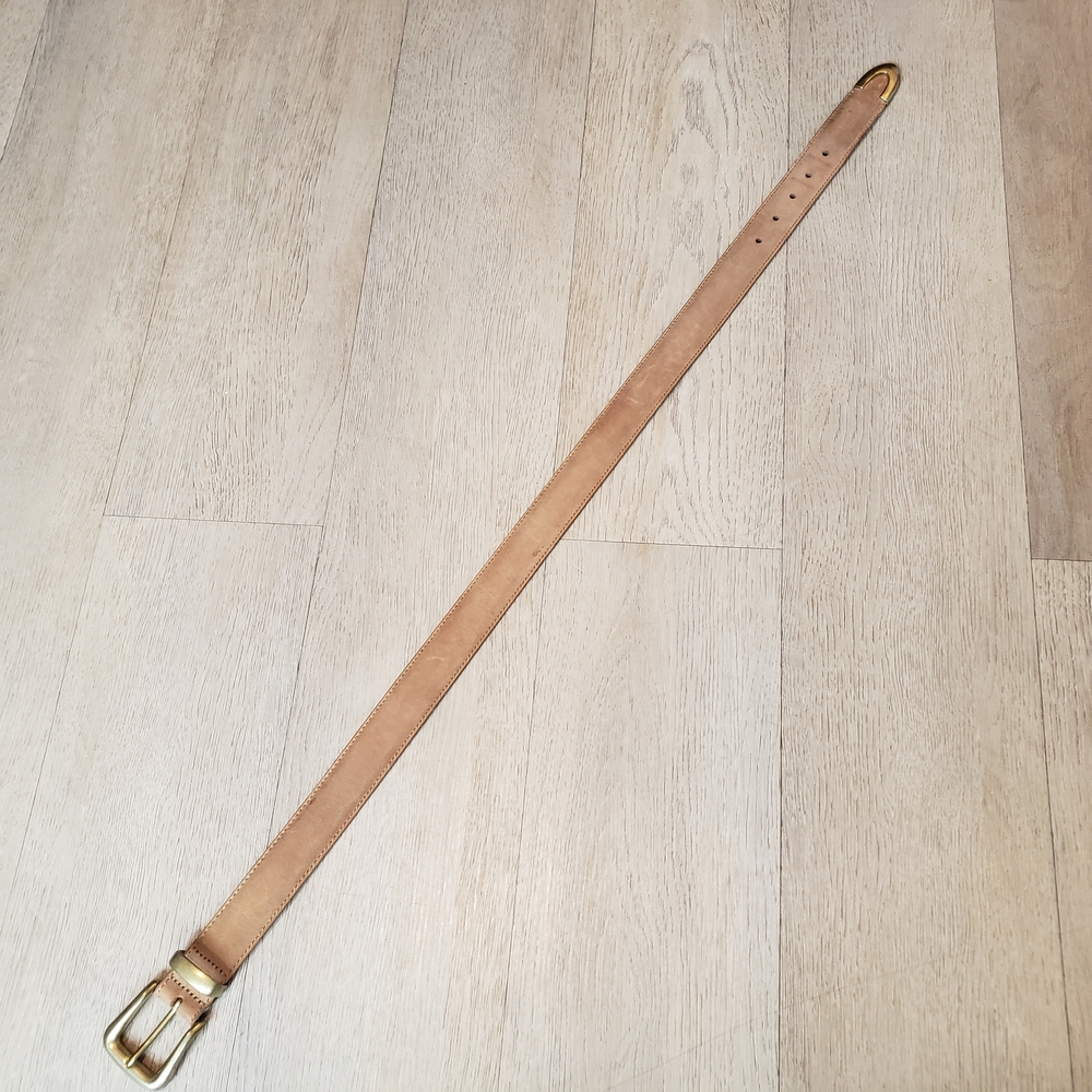 Lejon For Nordstrom Elegant Tan Leather Belt